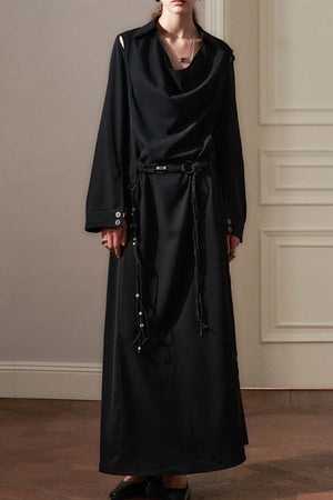 High-End Black Long Dress