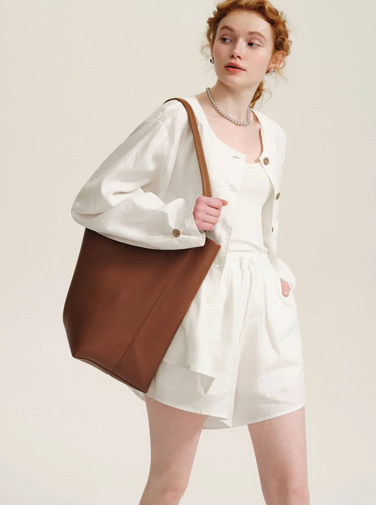 High-End Ramie Sunscreen Shirt Set