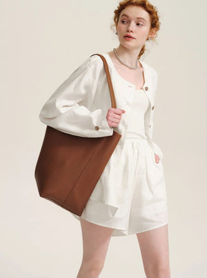 High-End Ramie Sunscreen Shirt Set