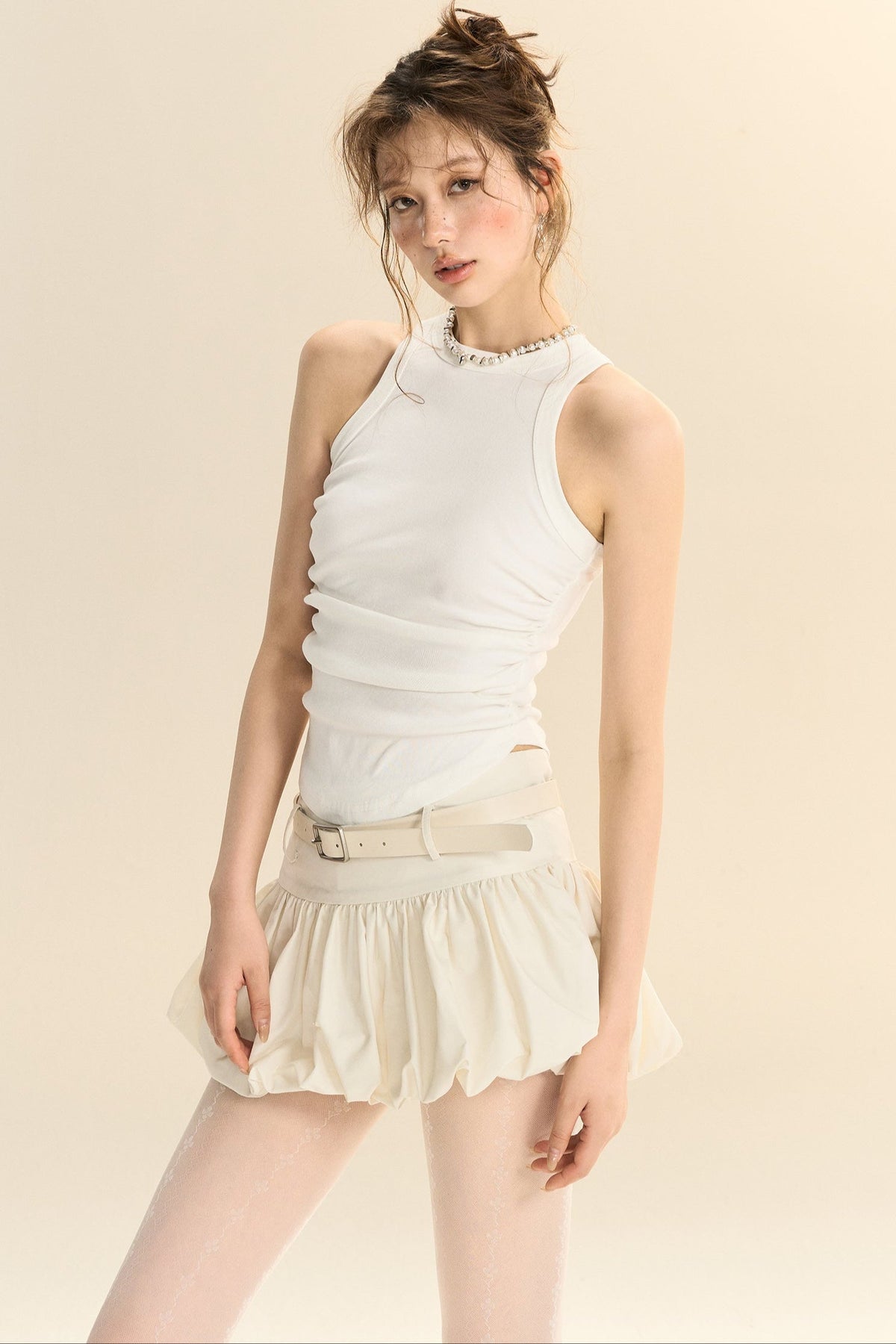 High-End Satin Bud-Style Skirt