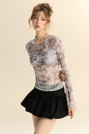High-End Satin Bud-Style Skirt