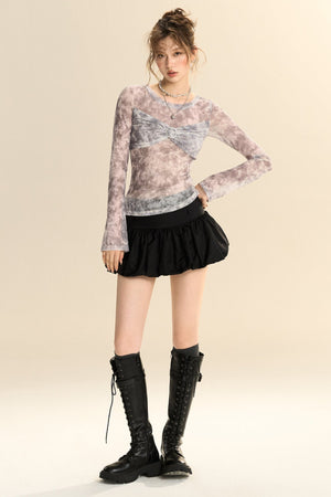 High-End Satin Bud-Style Skirt