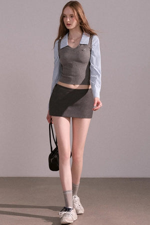 High End Slim Suit Skirt
