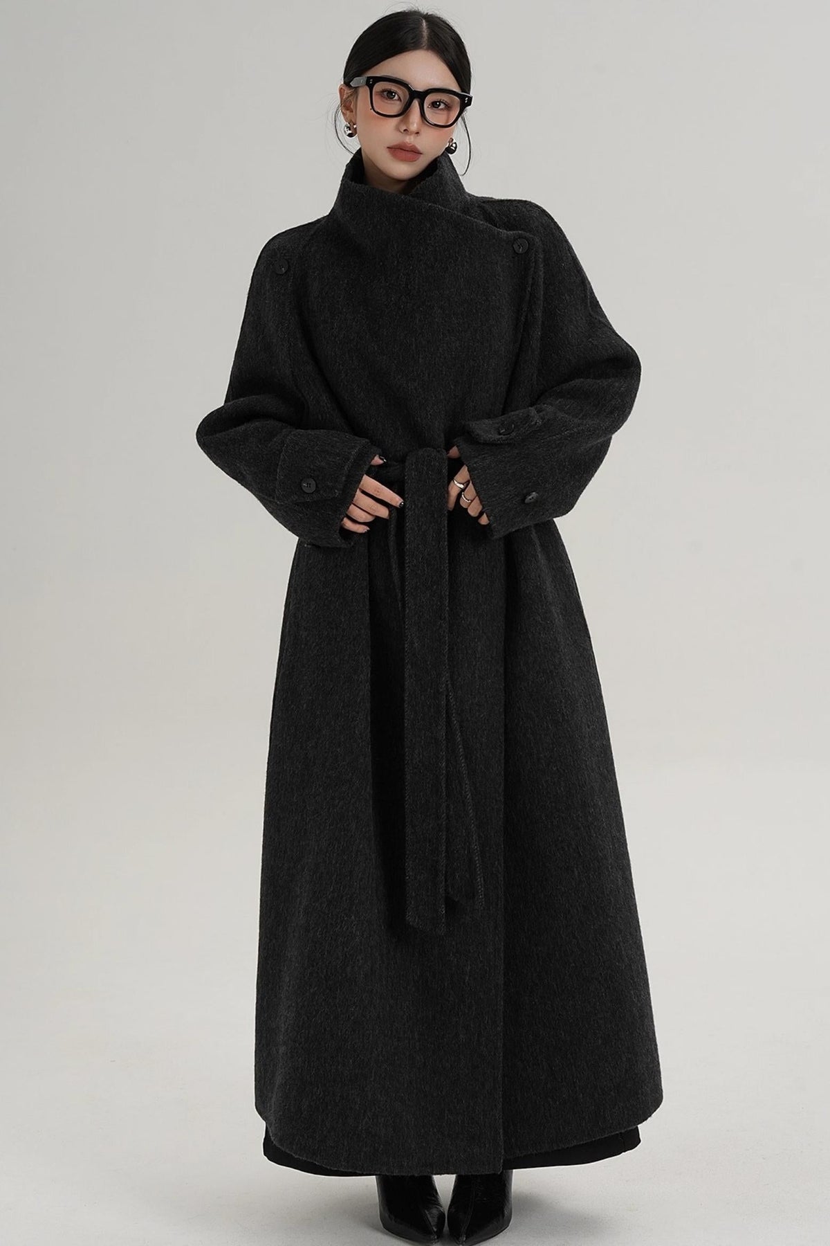 High-End Stand-Up Collar Coat