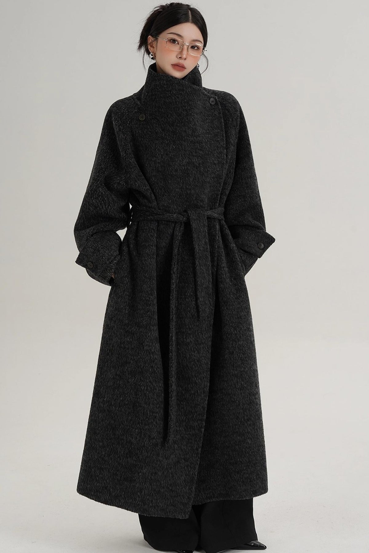 High-End Stand-Up Collar Coat