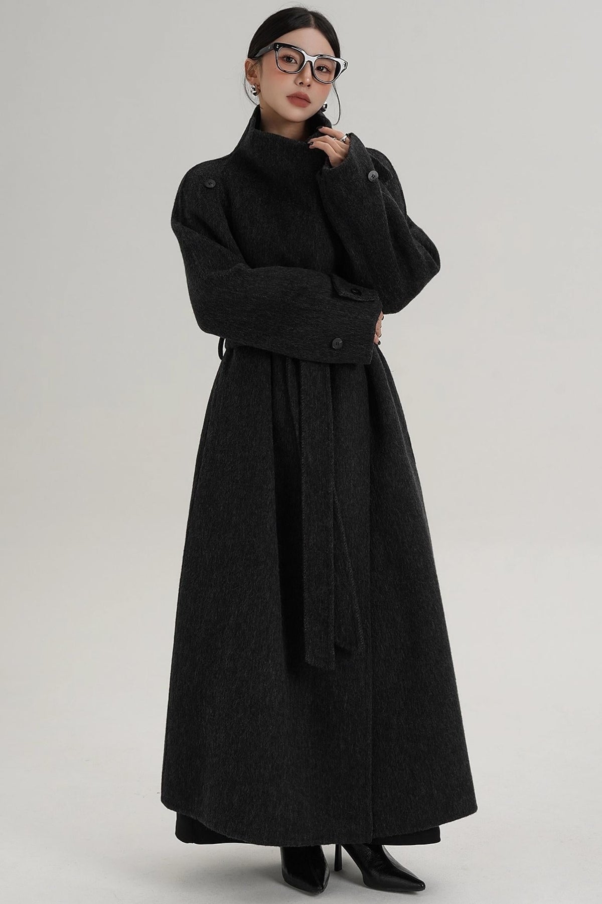High-End Stand-Up Collar Coat