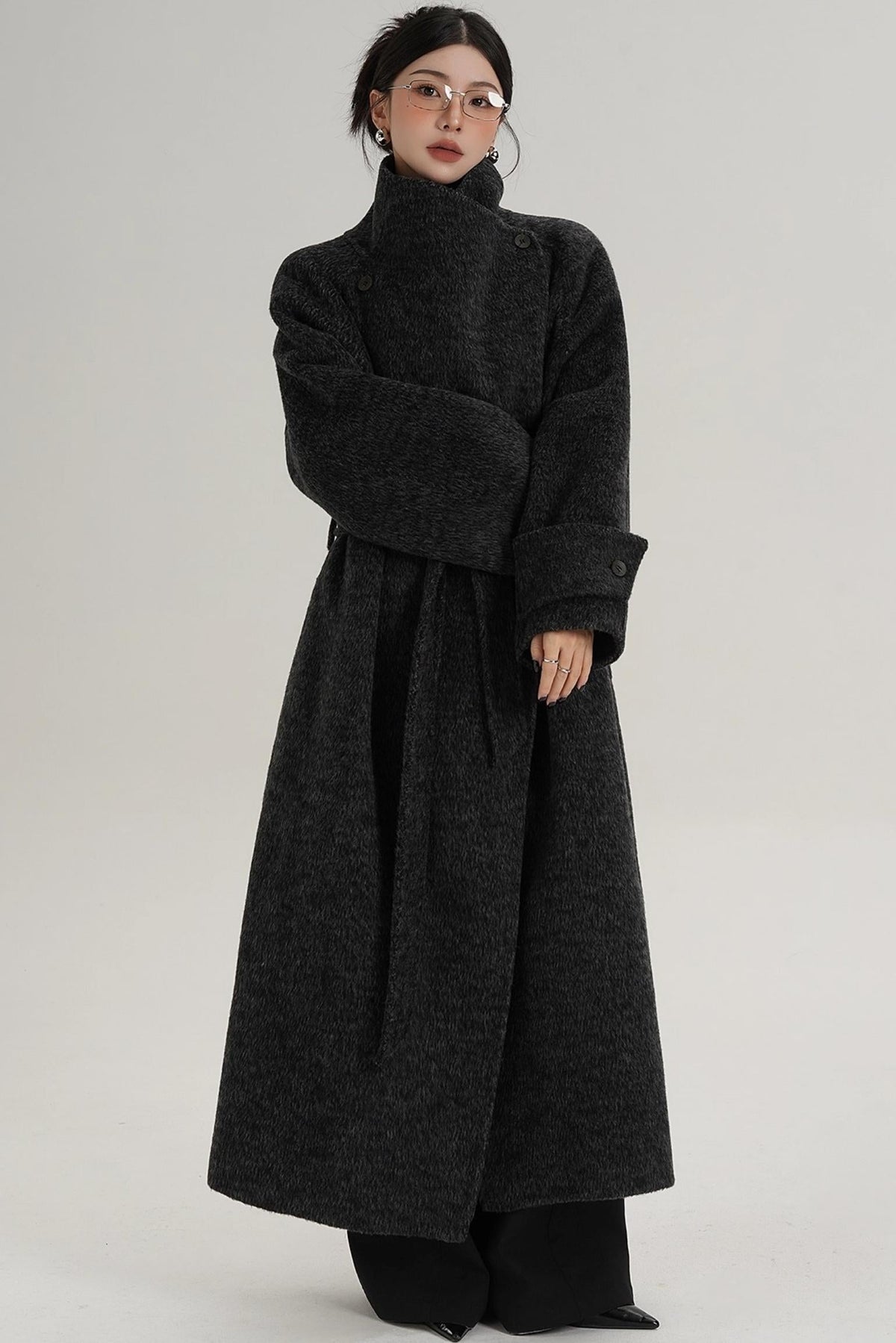 High-End Stand-Up Collar Coat