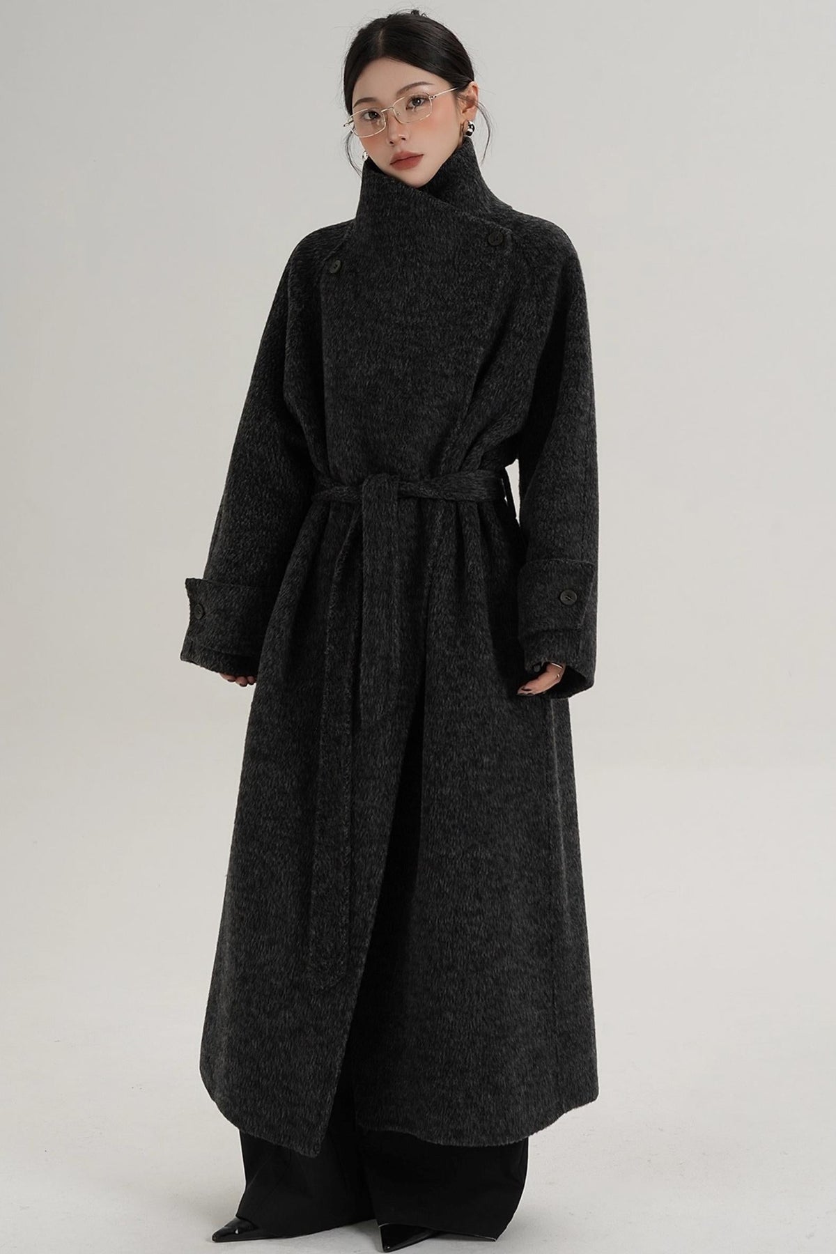High-End Stand-Up Collar Coat