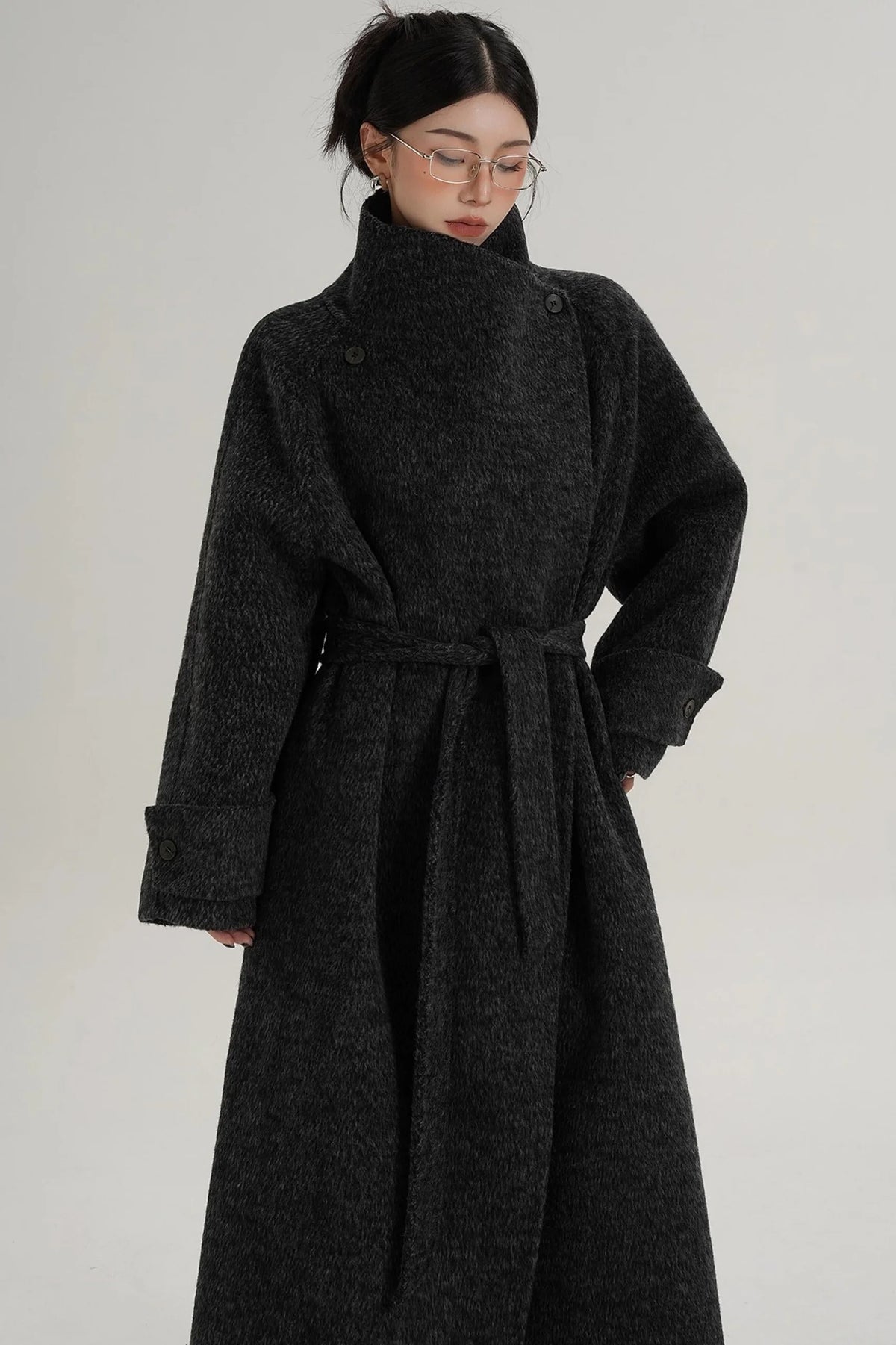 High-End Stand-Up Collar Coat