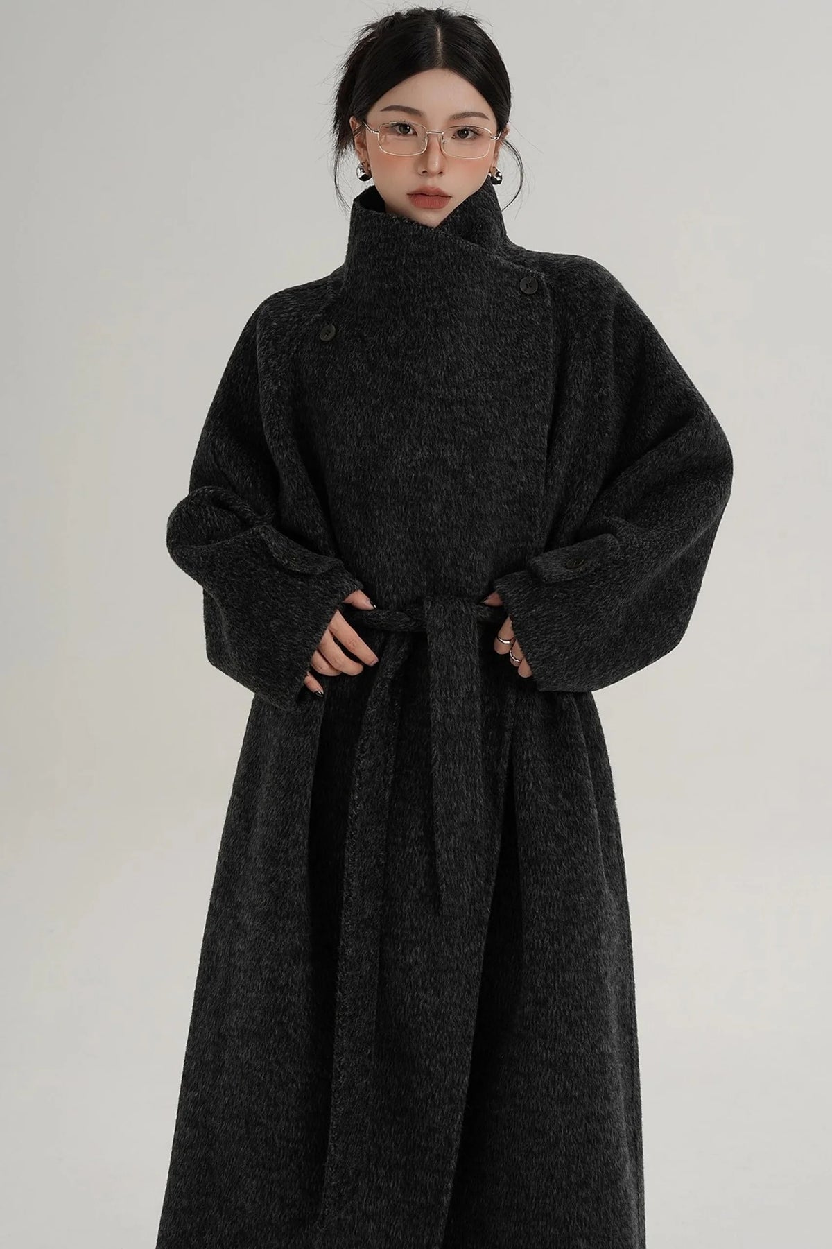 High-End Stand-Up Collar Coat