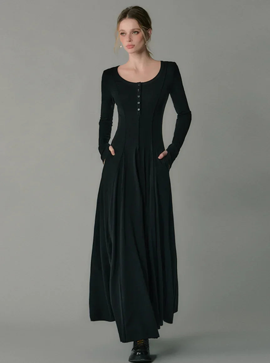 high-end with a vintage dress