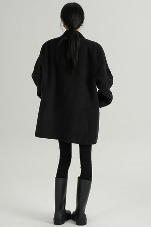High-End Wool Tweed Suit Jacket