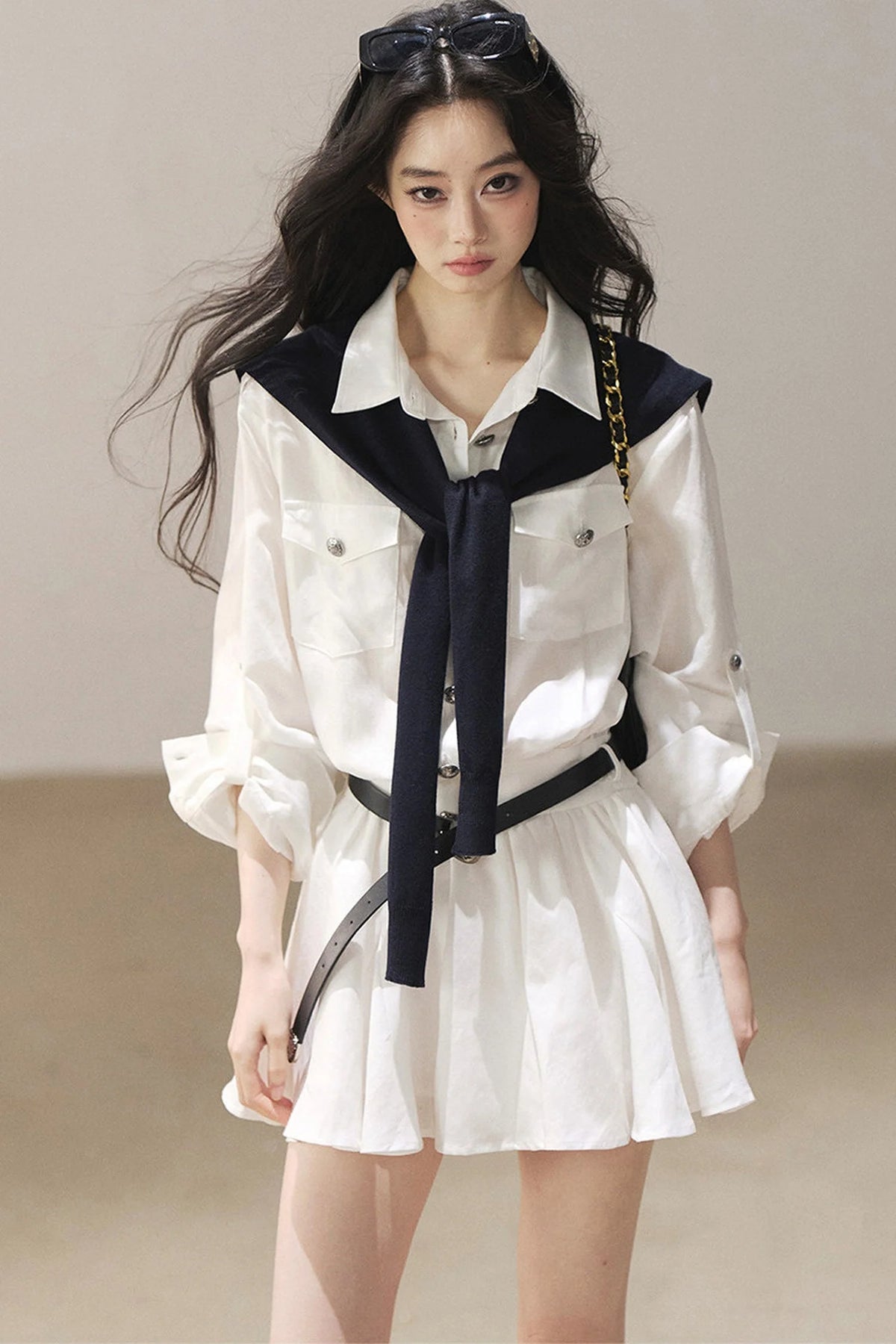 High-Fashion Shirt Dress Set-Up