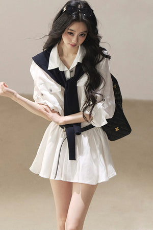 High-Fashion Shirt Dress Set-Up