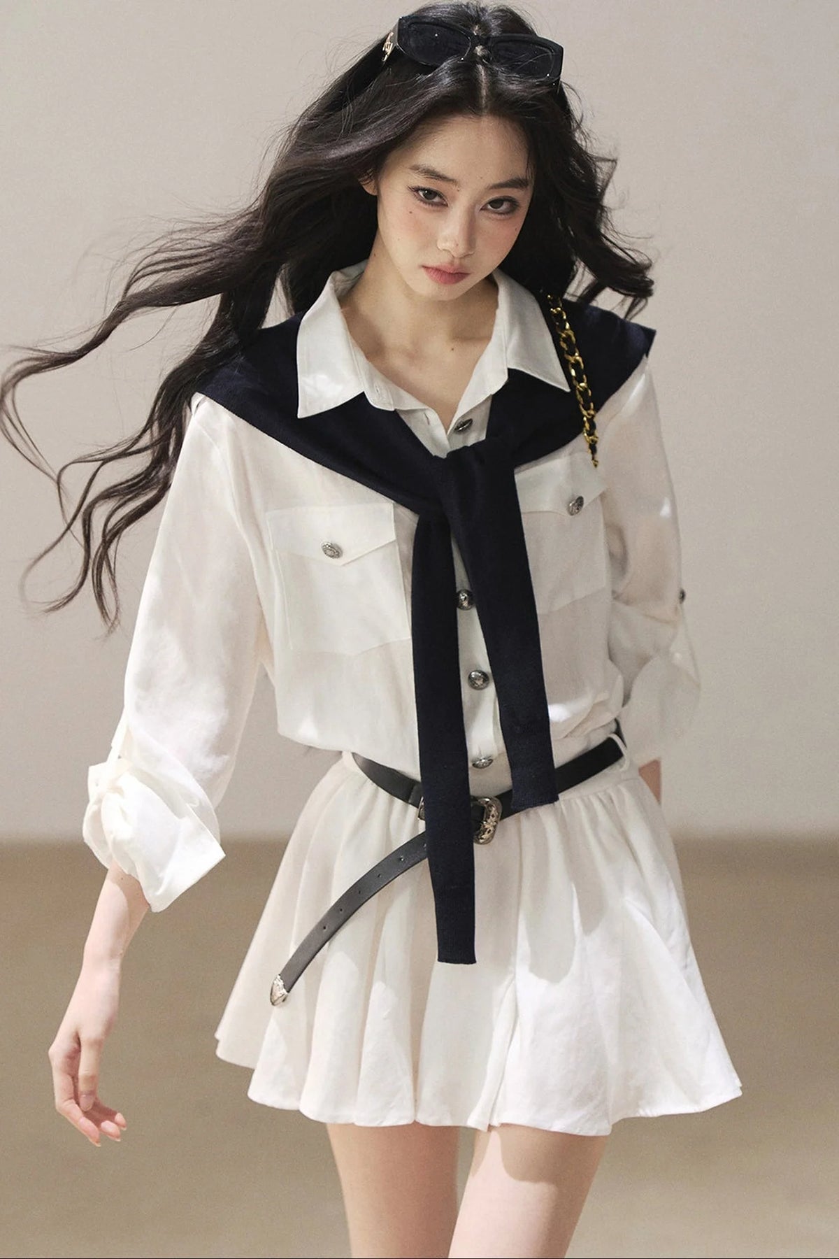 High-Fashion Shirt Dress Set-Up