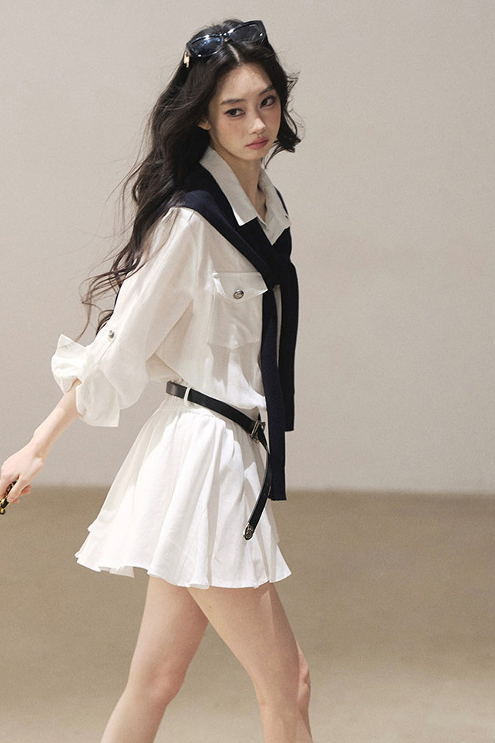 High-Fashion Shirt Dress Set-Up