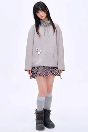 High-Gloss Two-Tone Slouch Socks