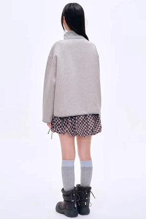 High-Gloss Two-Tone Slouch Socks
