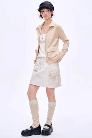 High-Gloss Two-Tone Slouch Socks