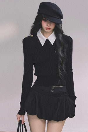 High Intelligence Knitted Top