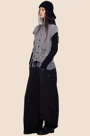 High-Intelligence Wool Knit Cardigan