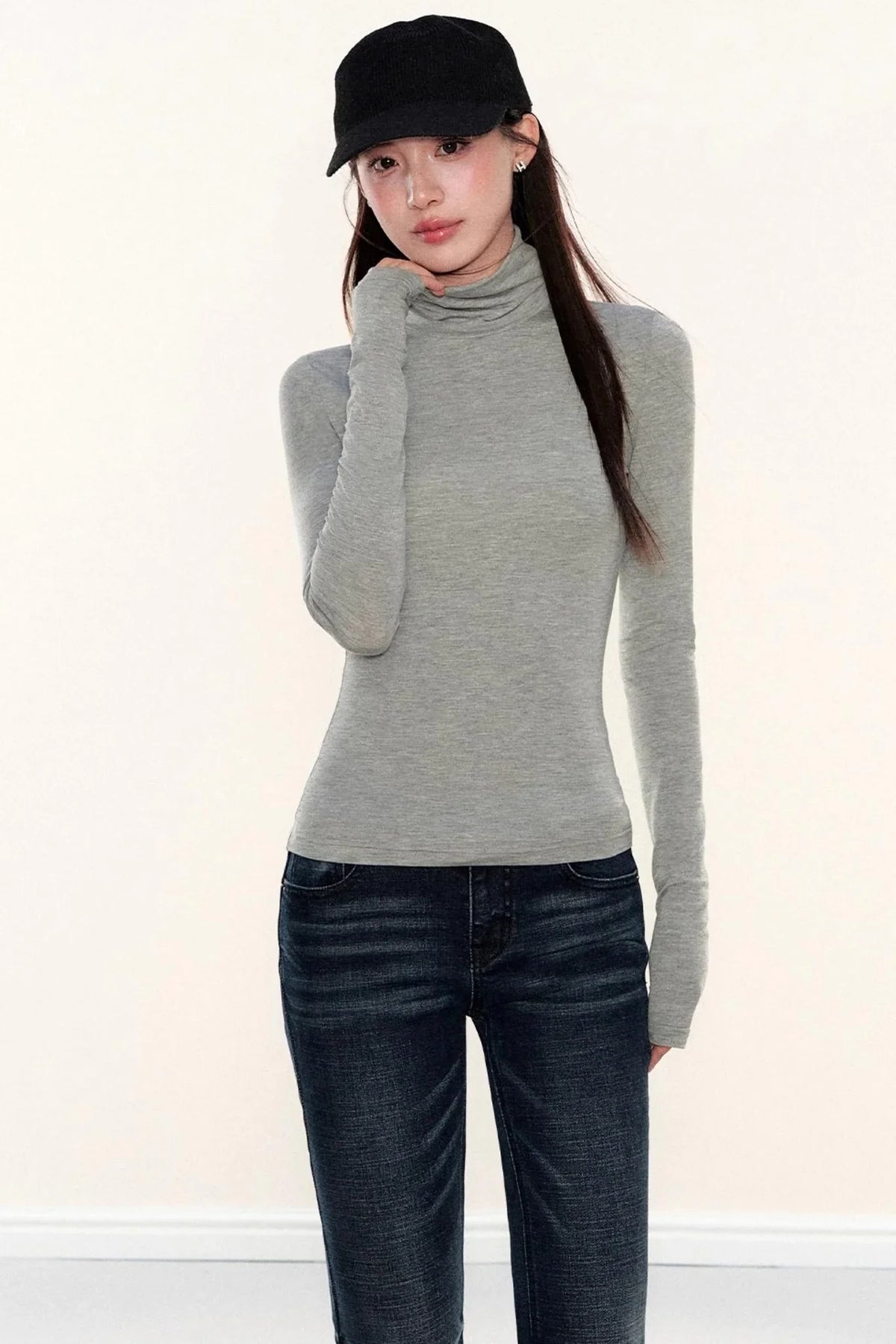 High-Neck Slimming Top