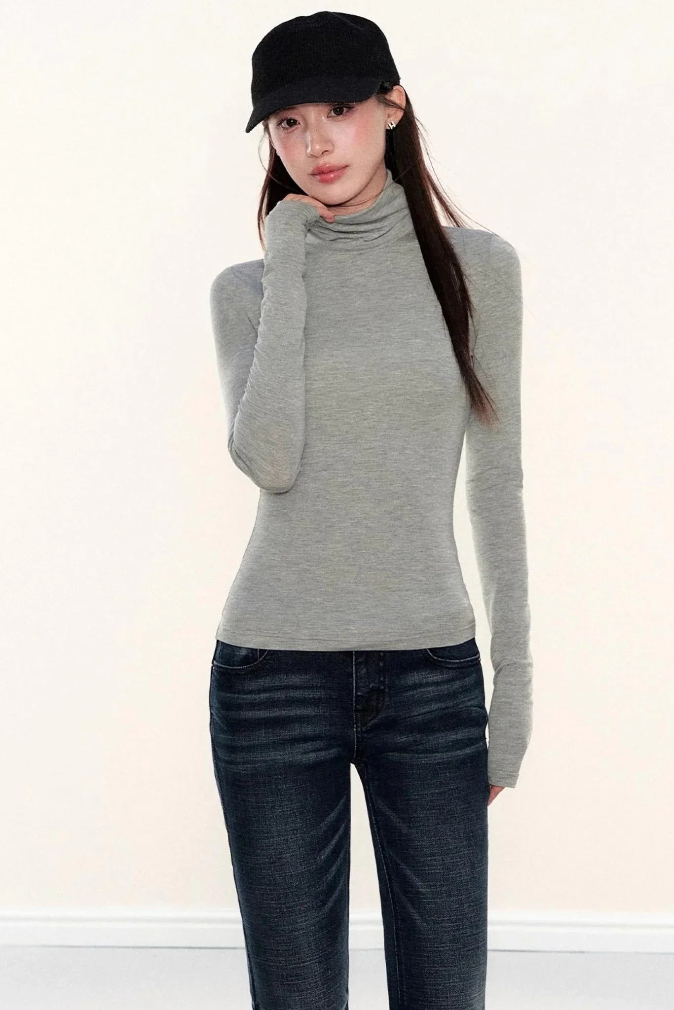 High-Neck Slimming Top