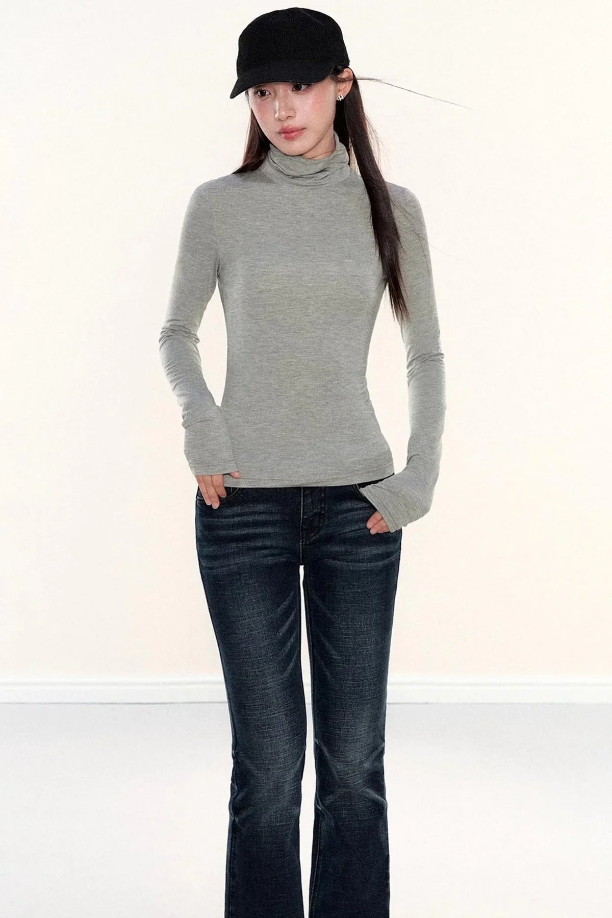 High-Neck Slimming Top
