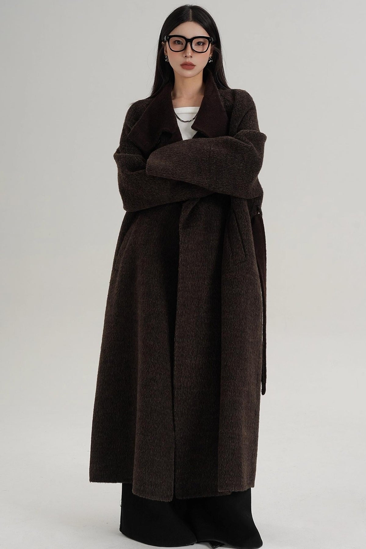 High Neck Wool Coat
