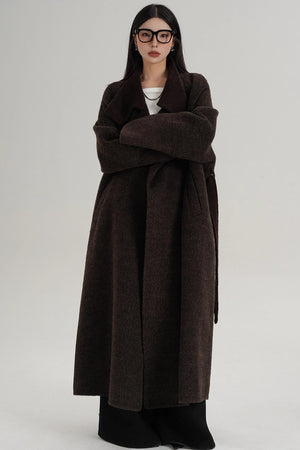 High Neck Wool Coat