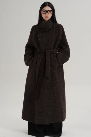 High Neck Wool Coat