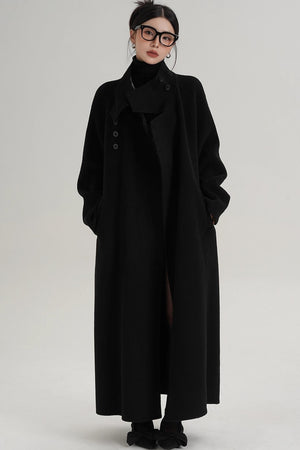 High Neck Wool Coat