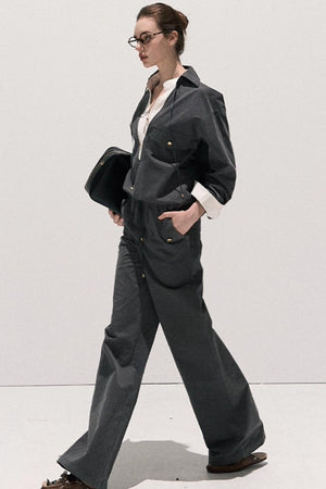 High Sense Cotton Shirt With Pants Set-Up