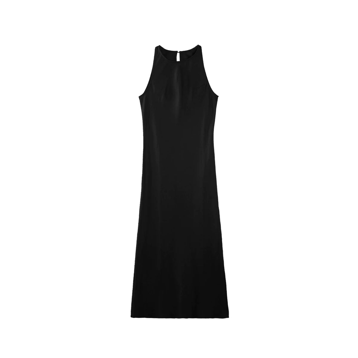 High-Slit Green Dress