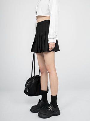 High Waist Anti Runout A-line Half length Skirt