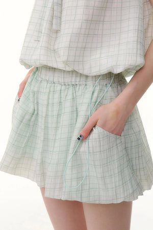 High-Waist Bubble Skirt