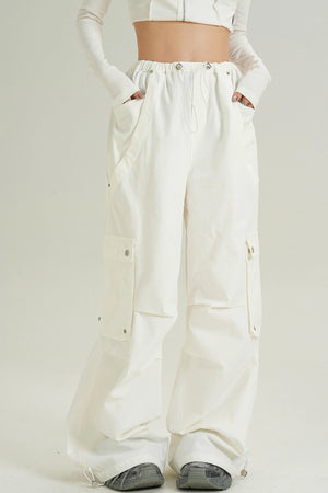 High Waist Casual Wide Pants