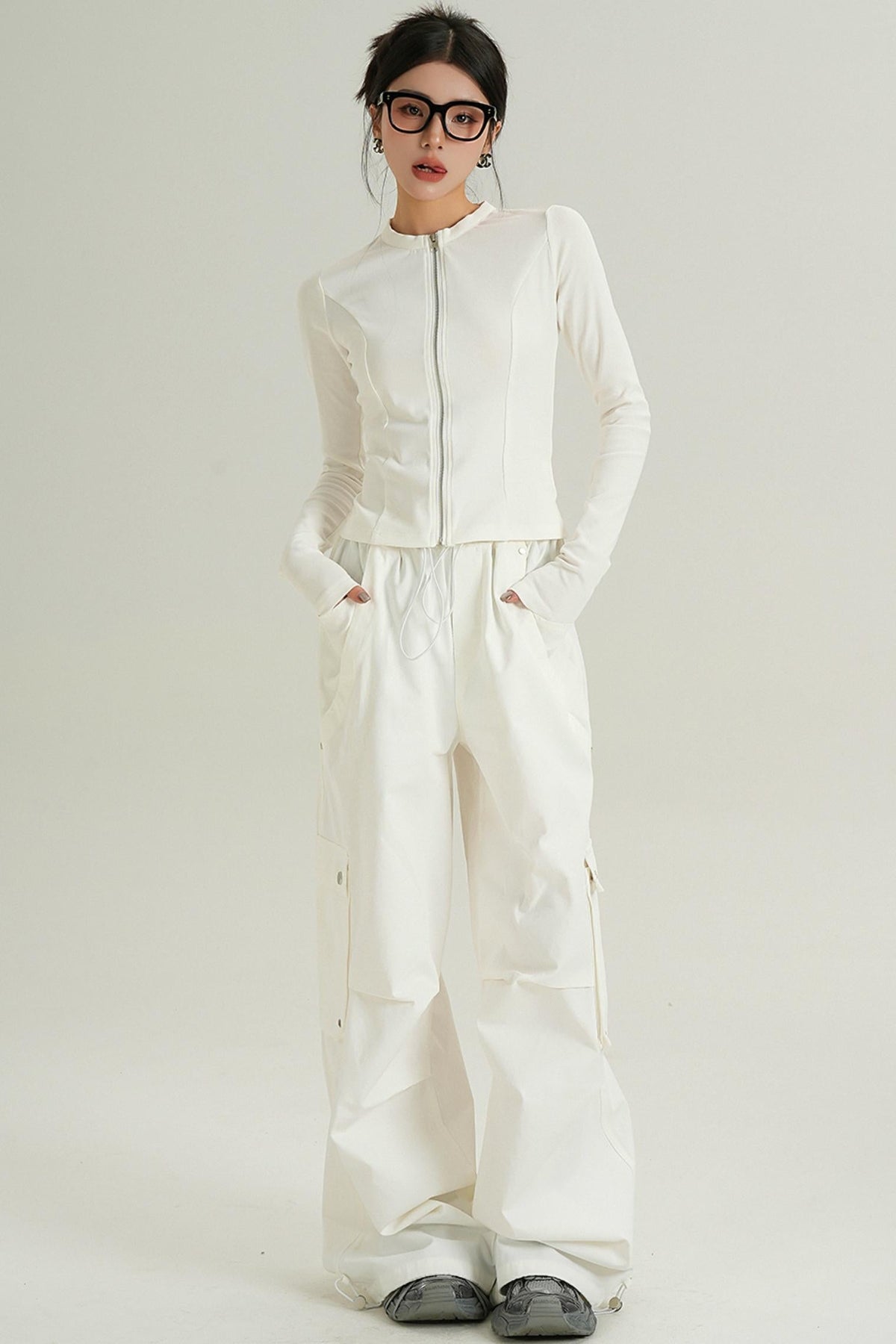 High Waist Casual Wide Pants