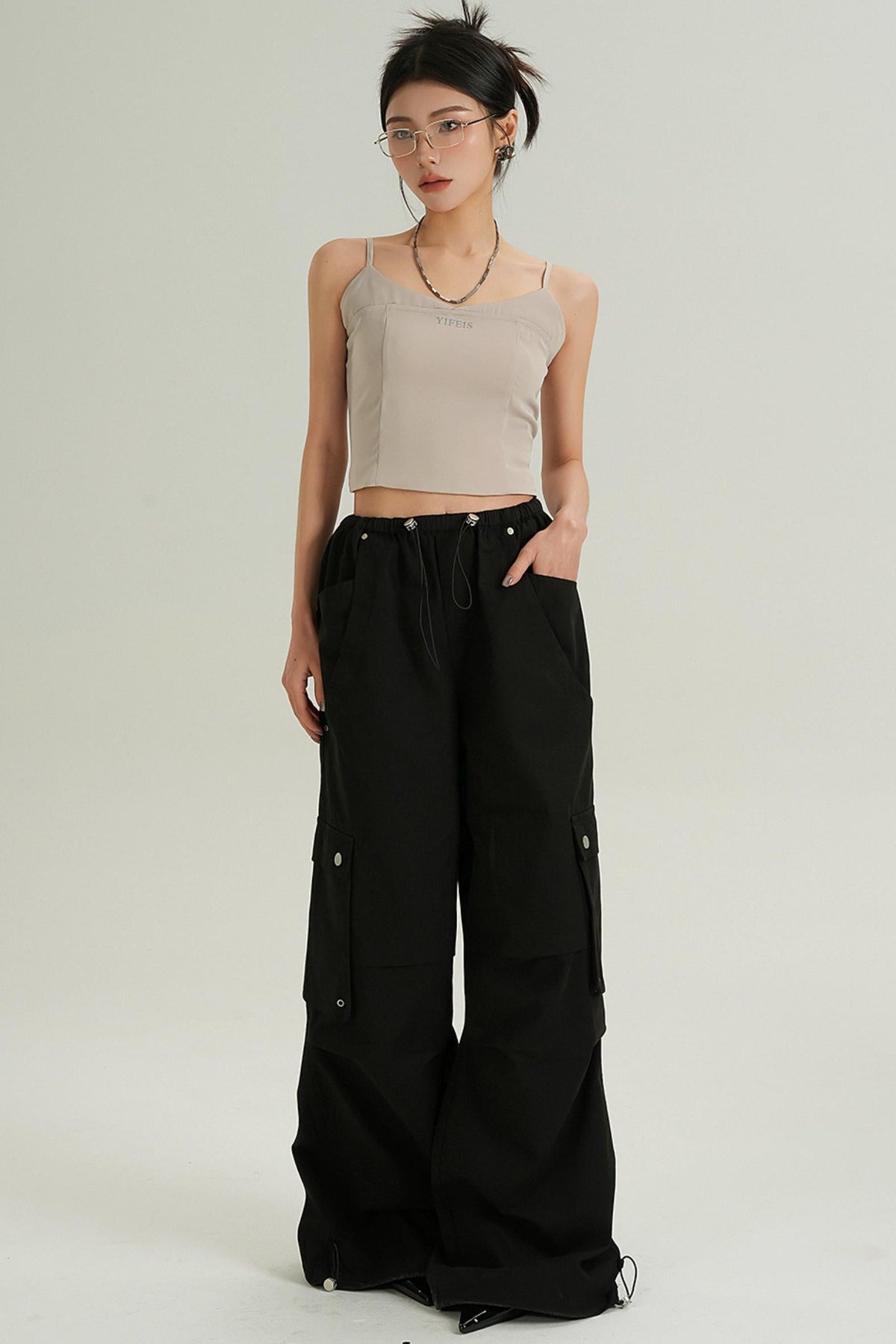 High Waist Casual Wide Pants