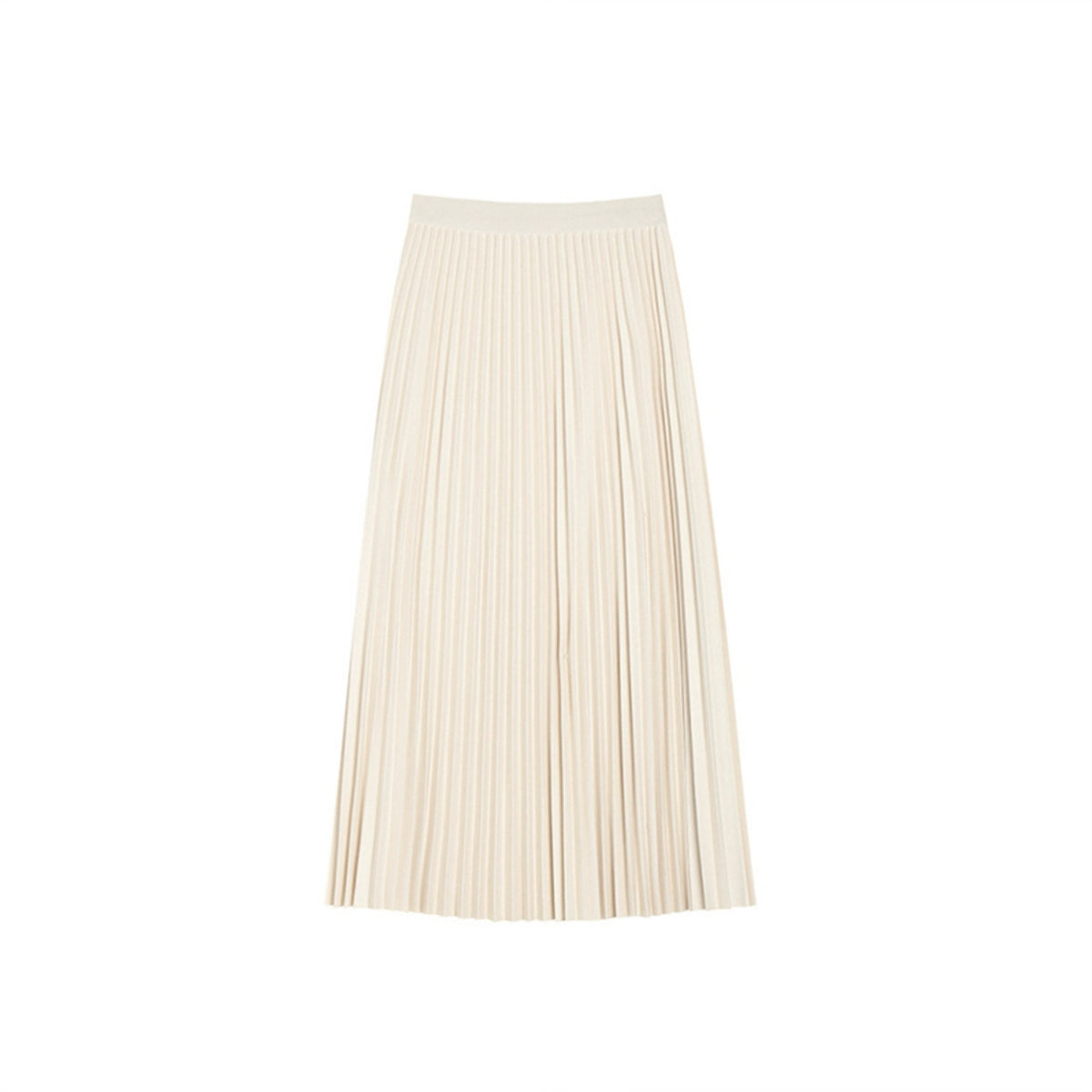 High-Waist Pleated Skirt