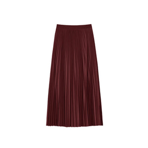 High-Waist Pleated Skirt