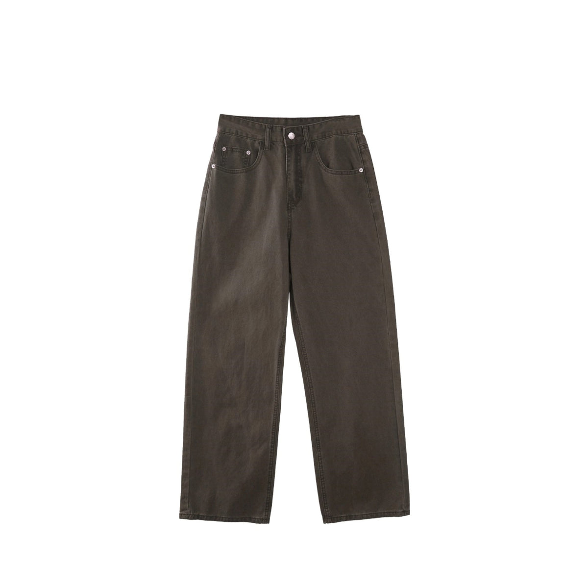 High-Waist Straight Jeans