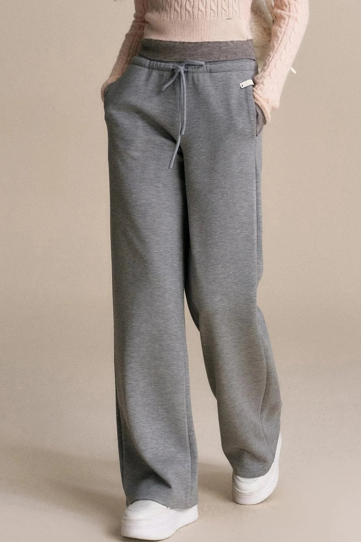 High-Waisted Casual Sweatpants