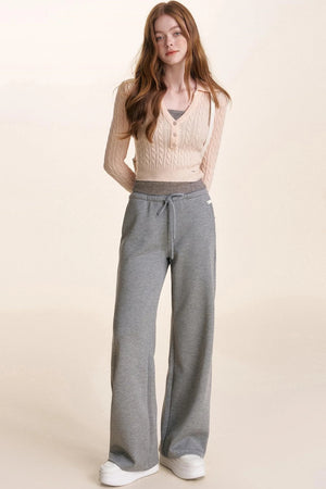High-Waisted Casual Sweatpants