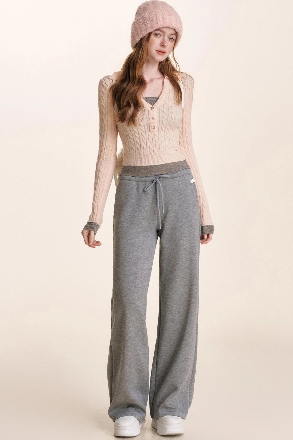 High-Waisted Casual Sweatpants