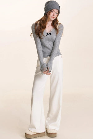 High-Waisted Casual Sweatpants