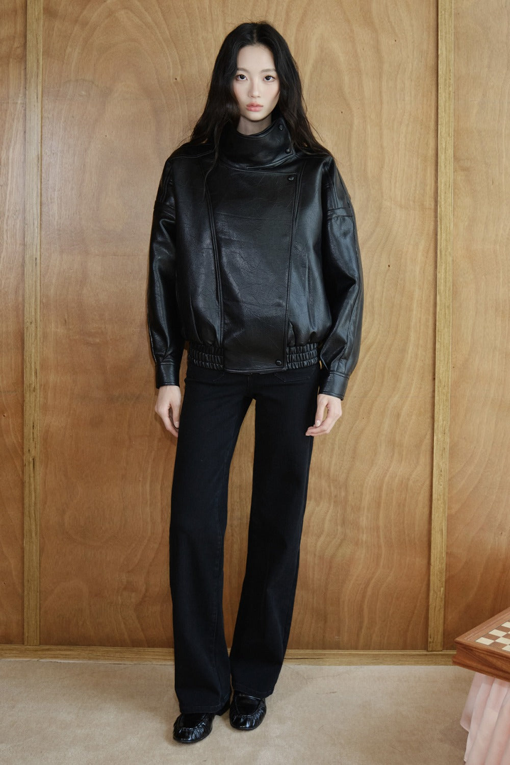 High-Waisted Cotton Pants