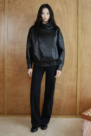 High-Waisted Cotton Pants