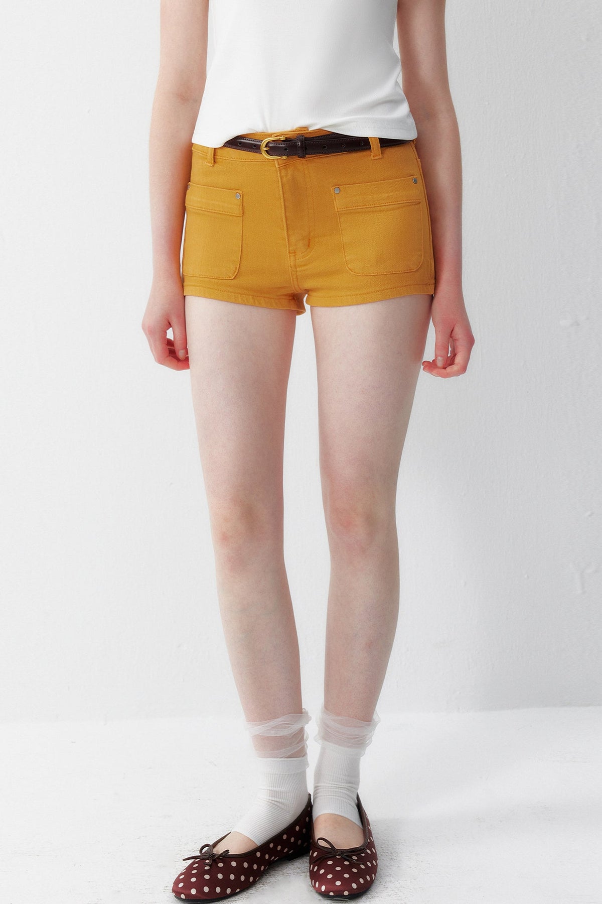 High-Waisted Denim Shorts