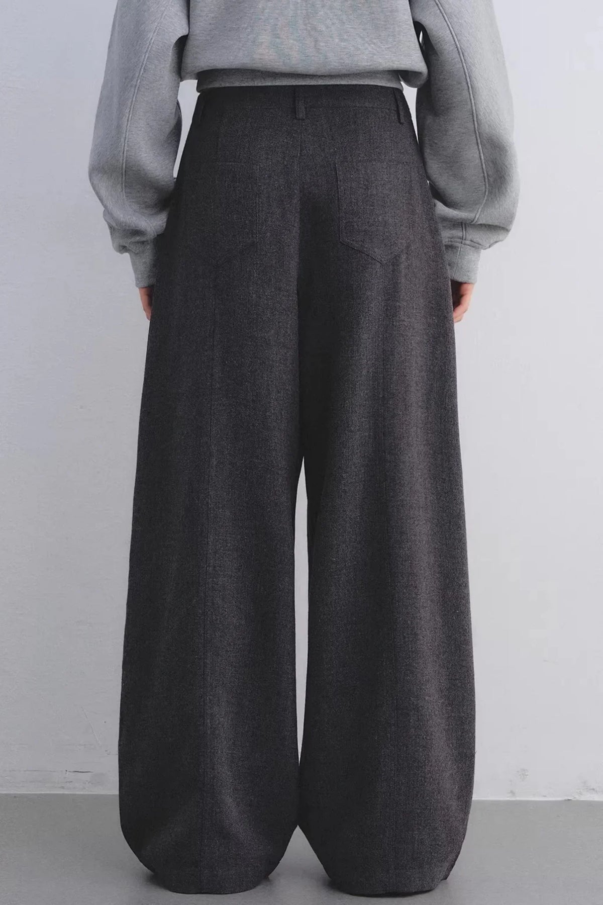 High-Waisted Drapey Suit Pants